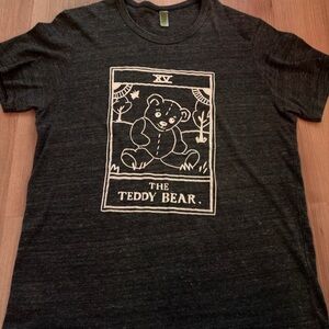Alternative Charcoal Teddy Bear Graphic Tee